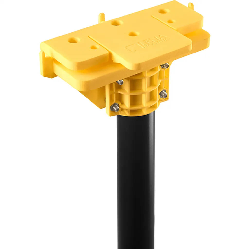 Trépied BACHMANN pour laser de chantier avec sa tête à clic stable - 2