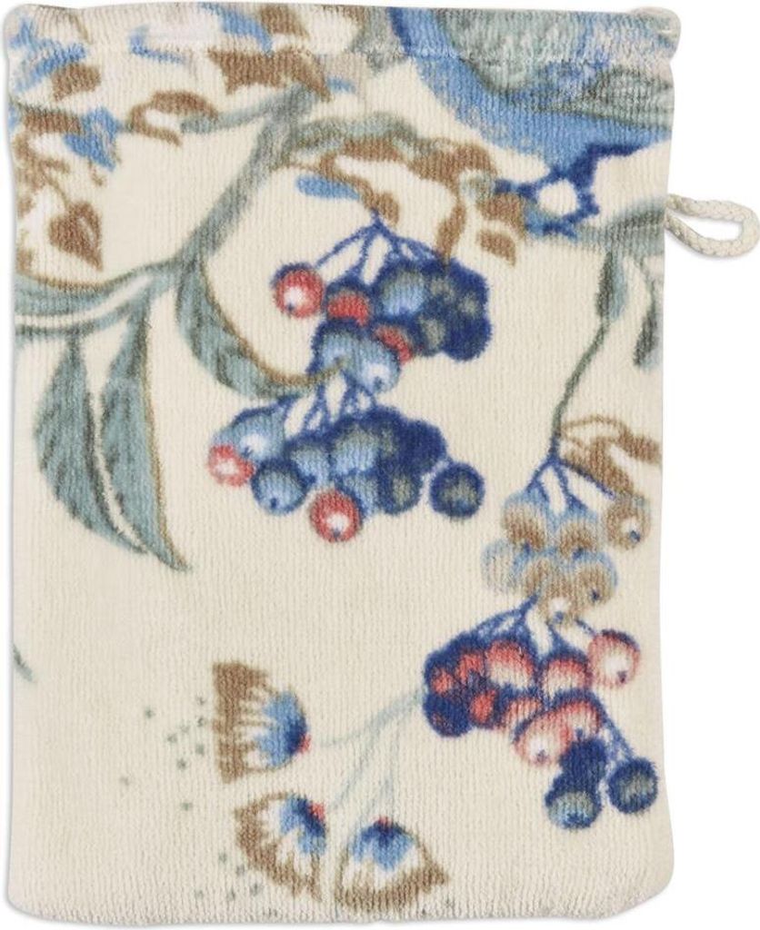 PIP STUDIO Secret Garden Waschhandschuh whiteblue 16x22cm (1 Stück)