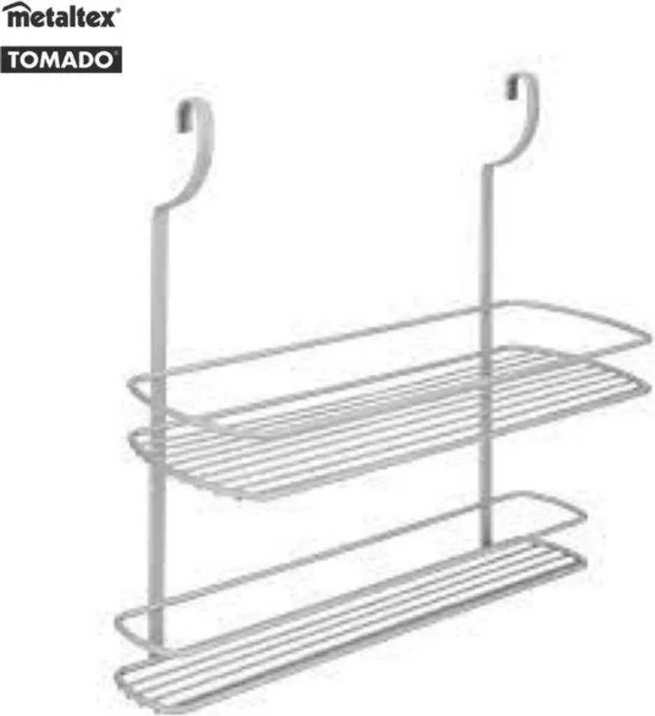 Scaffale Salvaspazio Metaltex City 2 Piani Polytherm® Frost 35x13x38