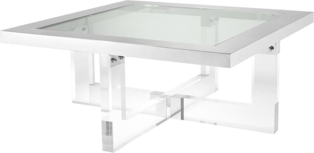 Casa Padrino Luxus Couchtisch 100 x 100 x H. 43 cm - Designer Wohnzimmertisch