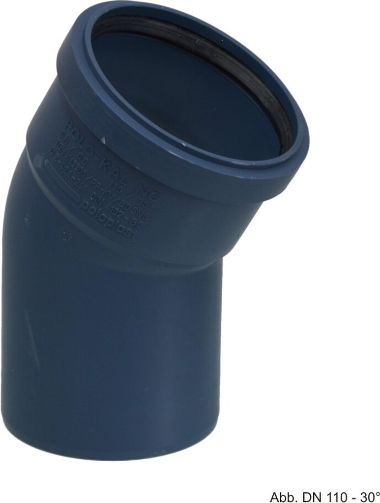 Poloplast POLO-KAL NG, Bogen, DN 110, 30, 1 Stk.