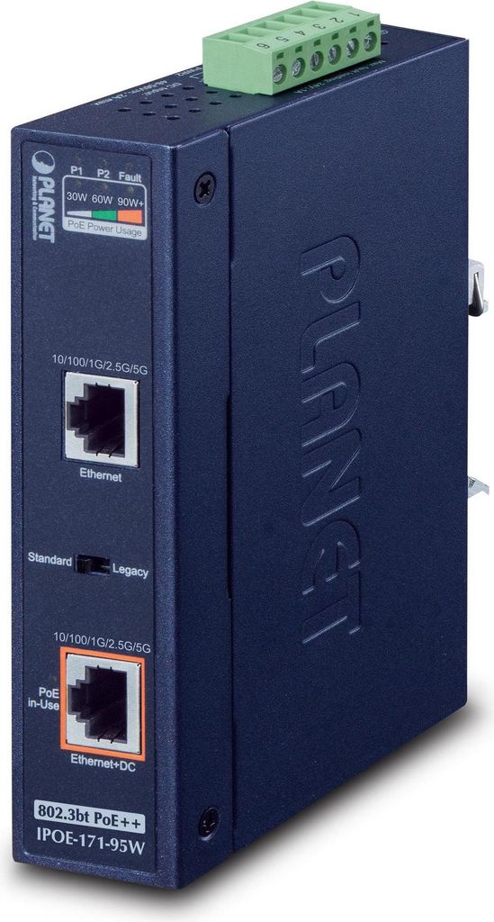 Planet IPOE-171-95W - Gigabit Ethernet (10/100/1000) - Power over Ethernet (PoE) - Wandmontage