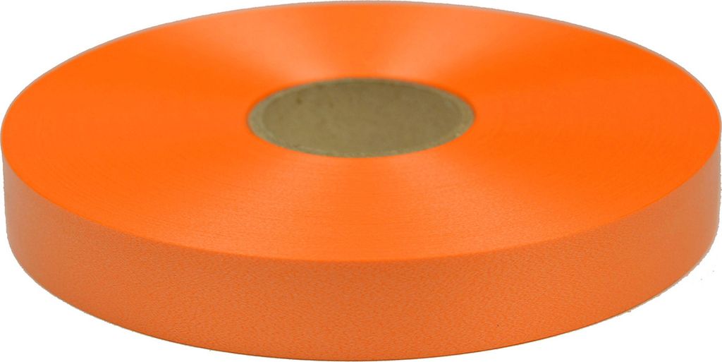Geschenkband Ringelband 19mm x 100m Rolle Orange Produktbild 