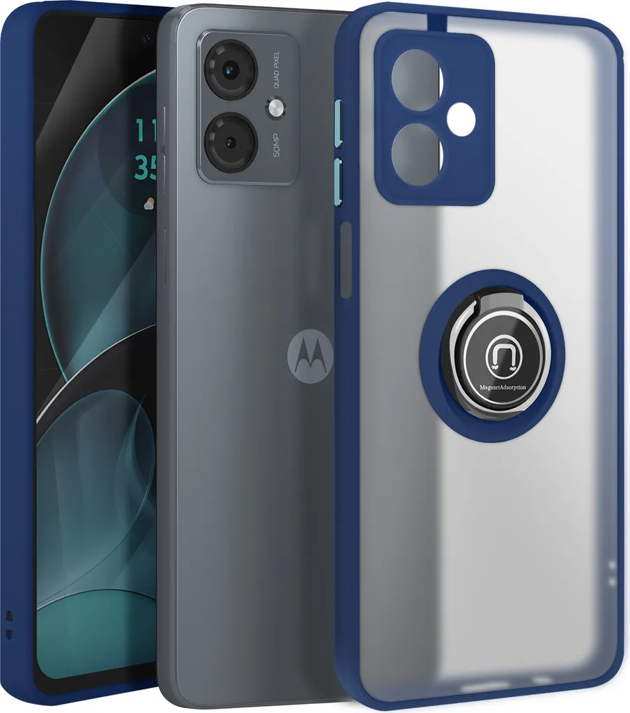 Cover Motorola Moto G14 Avizar: Protezione Antiurto e Ring Holder