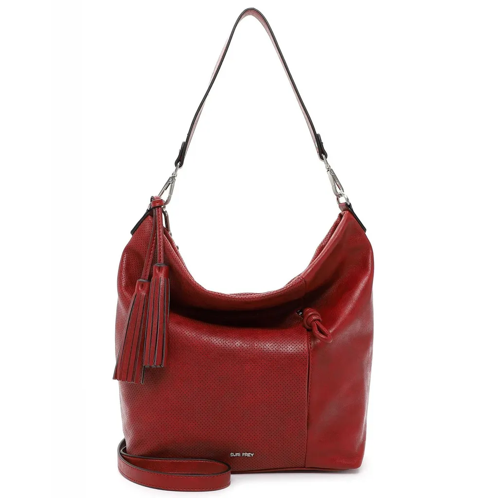 Sac à Bandoulière SURI FREY Darkred Nicky Design Bourse Rouge Foncé