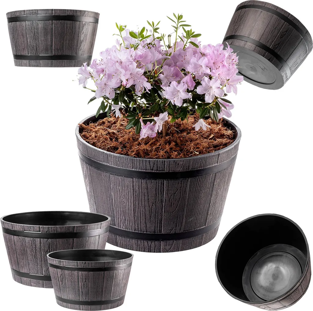 Protection de Pot pour Terrasse KADAX Brun Foncé - Set 30cm et 40cm