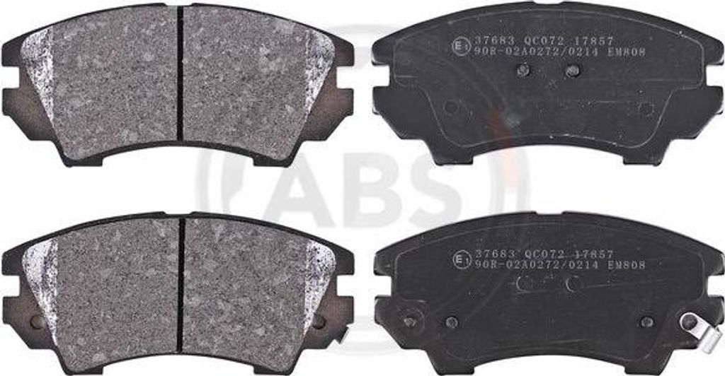 A.B.S. 37683 Bremsbelagsatz, Scheibenbremse OE 13237751 kompatibel mit Insignia, Zafira, Cascada, Astra J, Malibu, Camaro