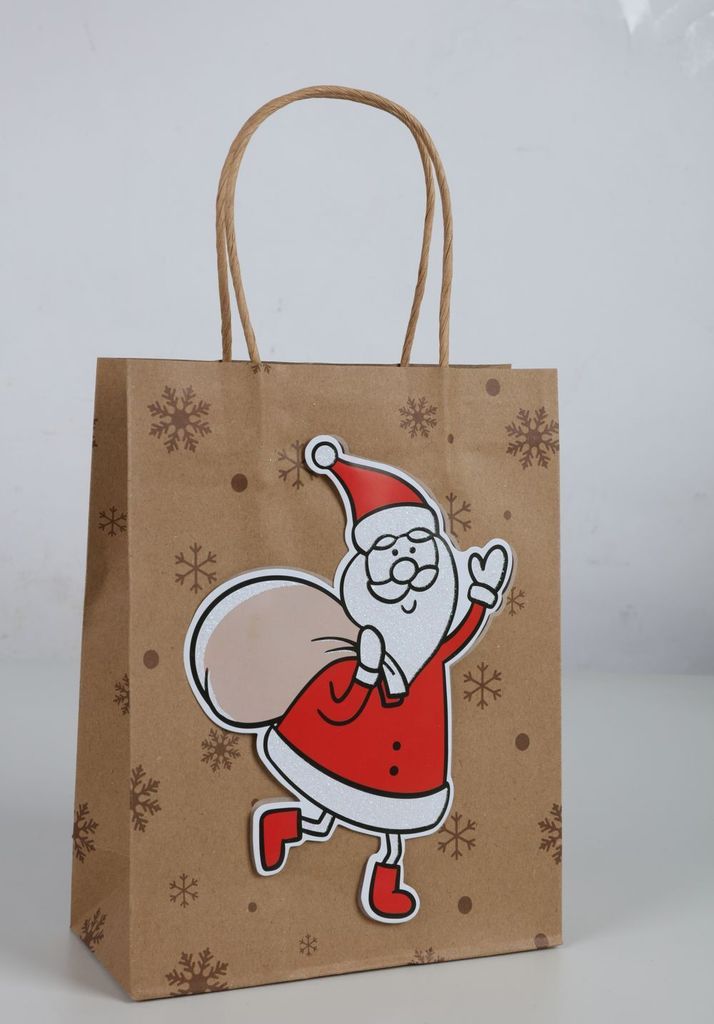 24 Stück Weihnachtliche Geschenktaschen 18x8x23cm Beutel Verpackung Set