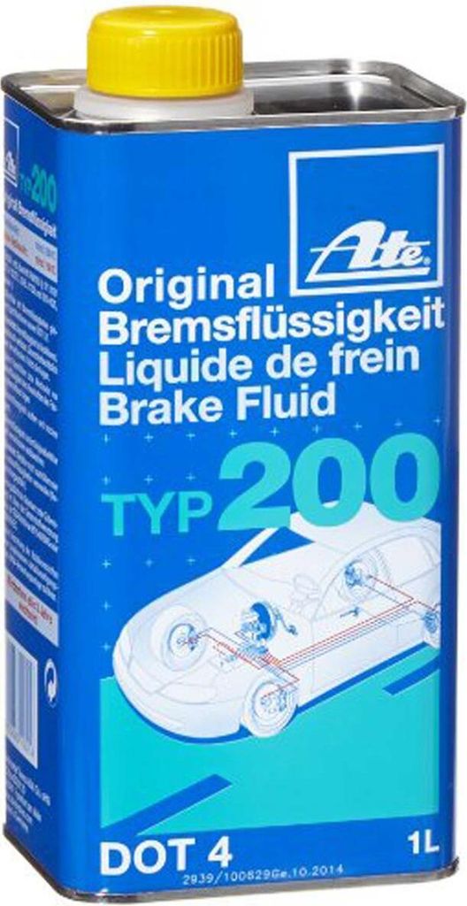 Liquido per freni ATE "Tipo 200" D0T4, ISO in lattina da 1 Immagine del prodotto 