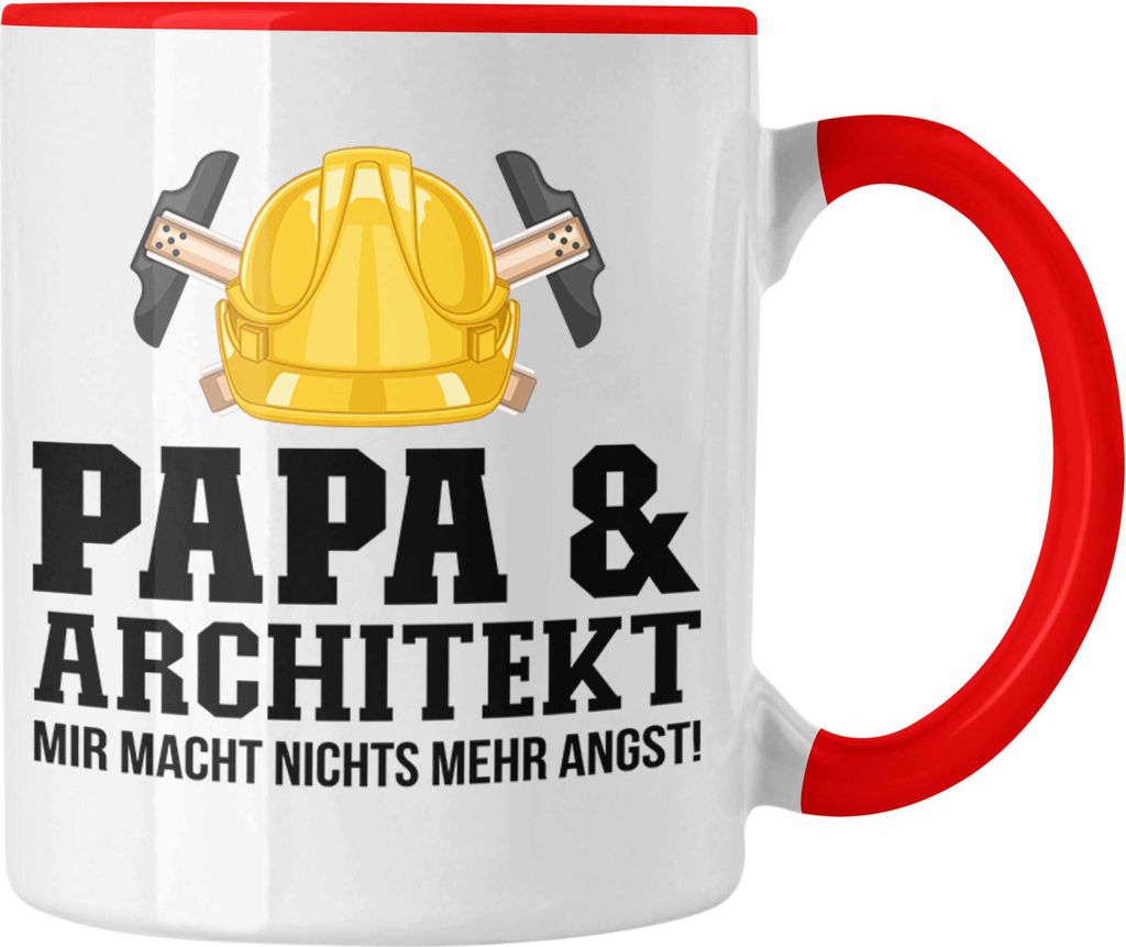 Trendation - Papa und Architekt Tasse Geschenkidee Vater Produktbild 