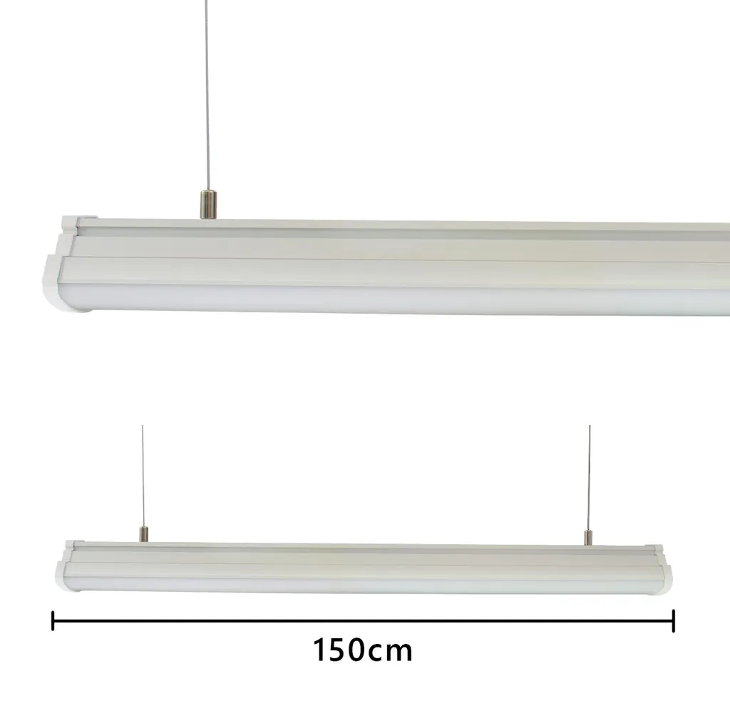 Plafonnier LED Rail Alcapower 60W 150cm IP44 6000lm 4500K Blanc Naturel