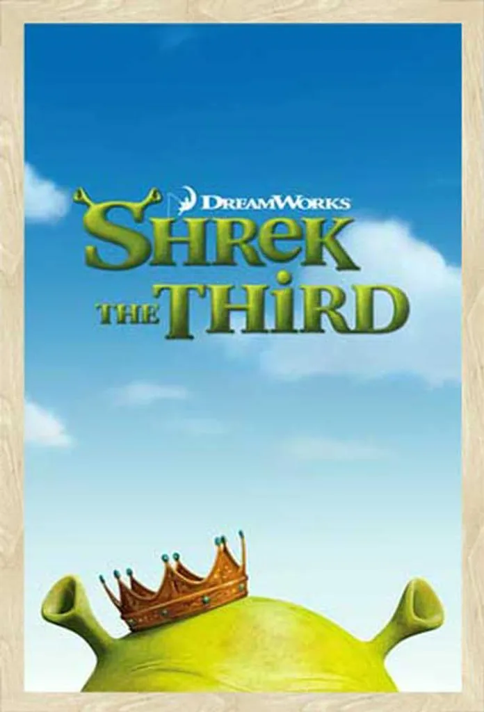 Poster Shrek Terzo Teaser Originale con Cornice Shinsuke Rovere Maxi MDF