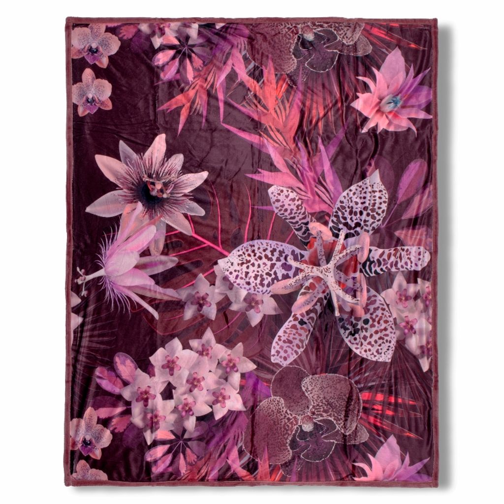 Plaid Descanso 130x160 cm - flowers