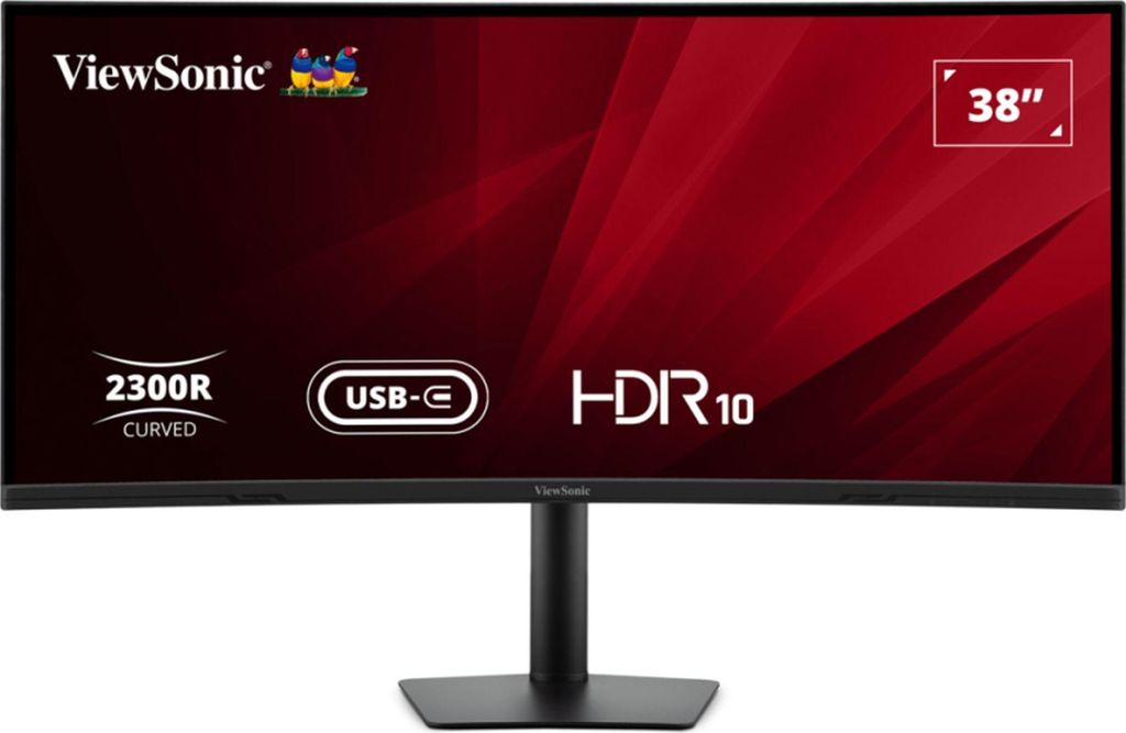ViewSonic VA3820C LED-Monitor, 75 Hz, UWQHD+, USB-C, HDMI, DisplayPort, Schwarz