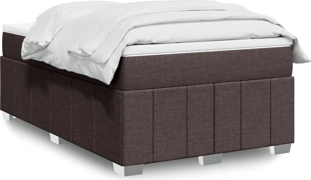 Möbel Boxspringbett mit Matratze Dunkelbraun 120x200 cm Stoff - Klassische Betten 3285466