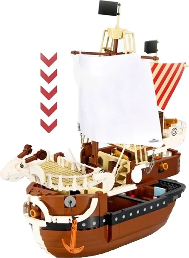Jeu de construction bateau pirate compatible toutes marques 1048STK