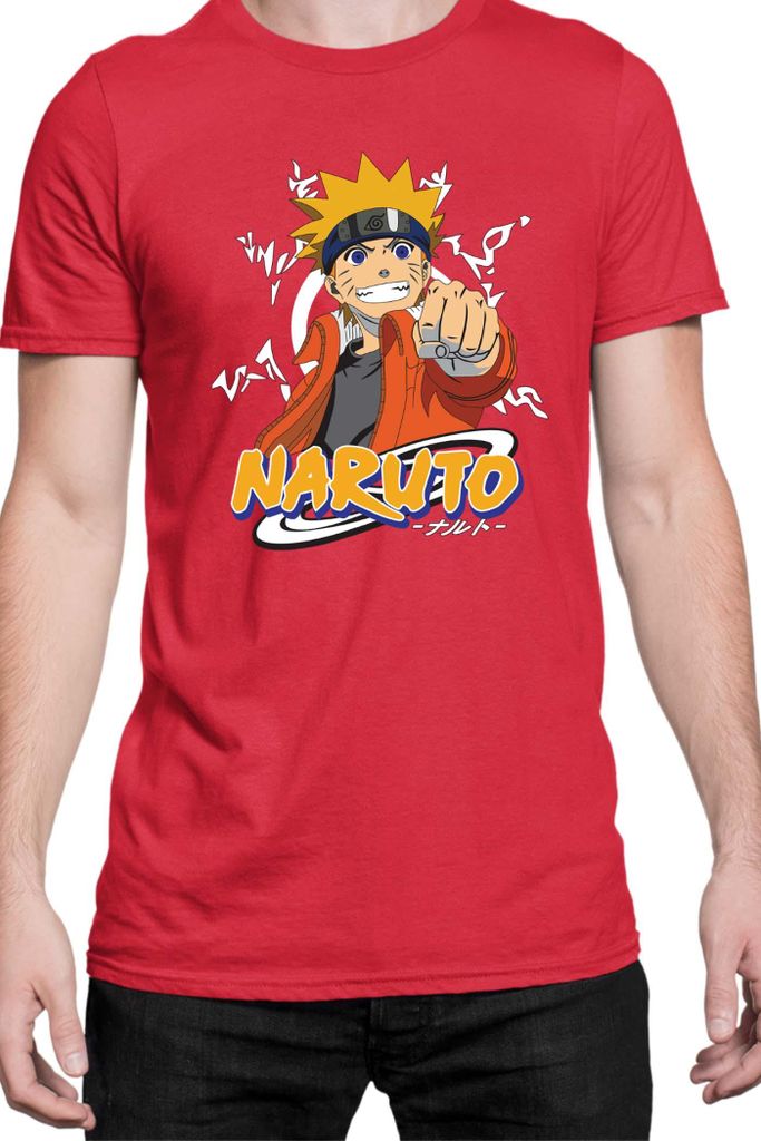 Herren T-Shirt Naruto Naruto 07, Man M / Rot