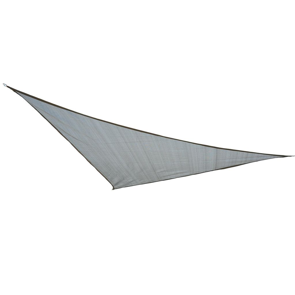 anthrazit LEX Sonnensegel Dreieck 3,6 x 3,6 x 3,6 m mit Ösen und Nylonschnüren 