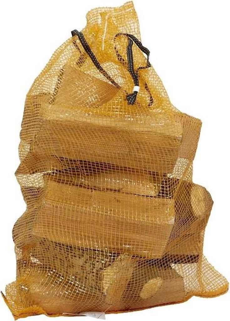25x | Starker Netzbeutel mit Kordel 40L | Netzbeutel 50x72cm mit Kordelzug | Netzsack für Holzscheite