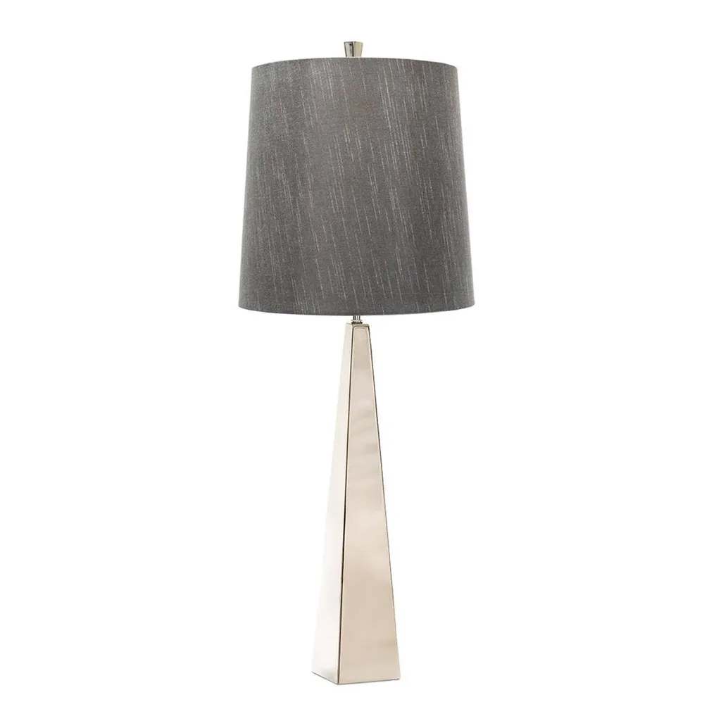 Lampe de table Ascent 80 cm : solution d'éclairage design chrome gris