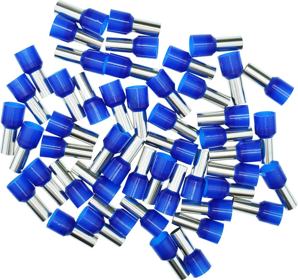 Aderendhülsen 16mm² (blau), isoliert, 50 Stück