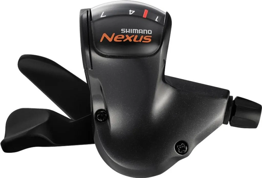 Manette de Vitesse Droite pour Moyeu Shimano Nexus 7 Vitesses Argent