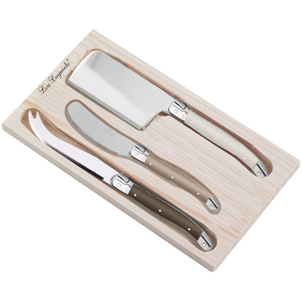 Lou Laguiole Houten Kaasmessen Set 3-delig Zdjęcie produktu 
