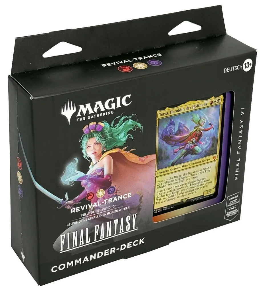 Magic Final Fantasy Revival-Trance Deck Commander avec cartes Premium