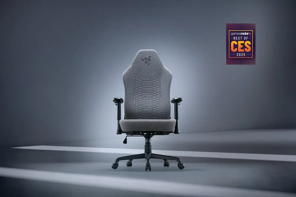 Razer Iskur V2 X Fauteuil de Bureau Ergonomique Gris en Tissu Haute Densité