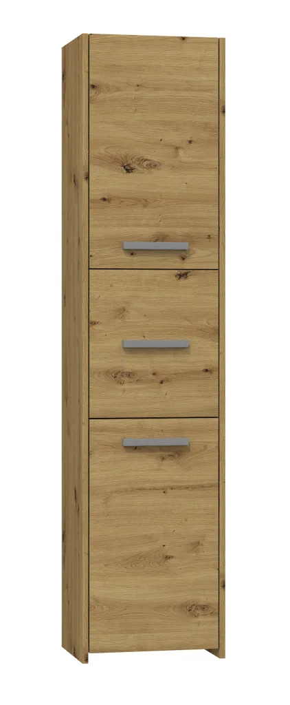 Meuble de rangement étroit MARGO chêne artisan contre le désordre
