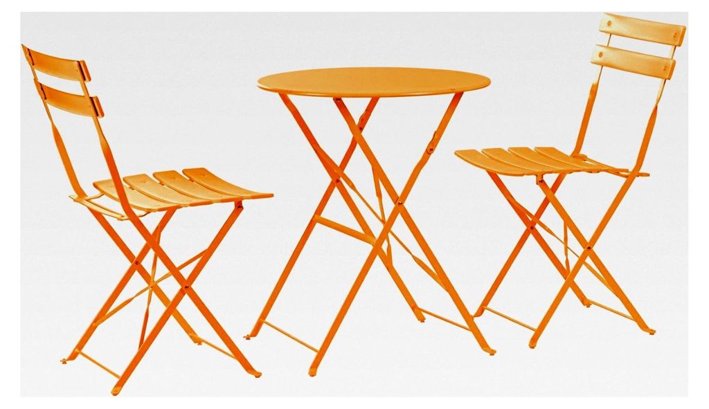 2-Sitzer Sussex Bistro Set - Rund - Orange