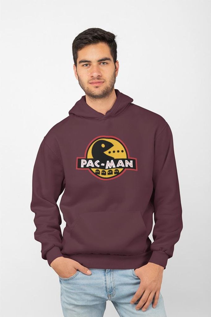 D&B Unisex Hoodie GM00009 PacMan Burgund-Größe S