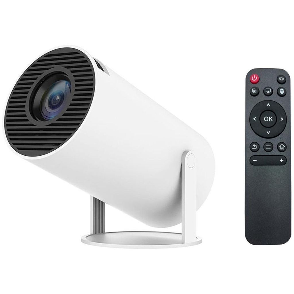 Minicee Mini Beamer 4K Android 12 WiFi 6 Bluetooth 180° Tragbar