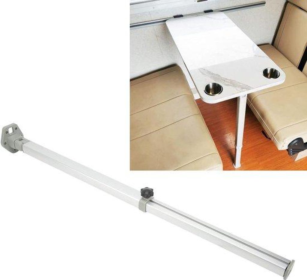 Klappbarer Tischfuß robust teleskopisch 560-930mm Edelstahl
