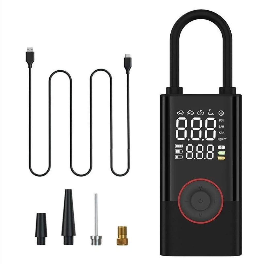 Compresseur à batterie portable INF pour pneus de voiture et de vélo