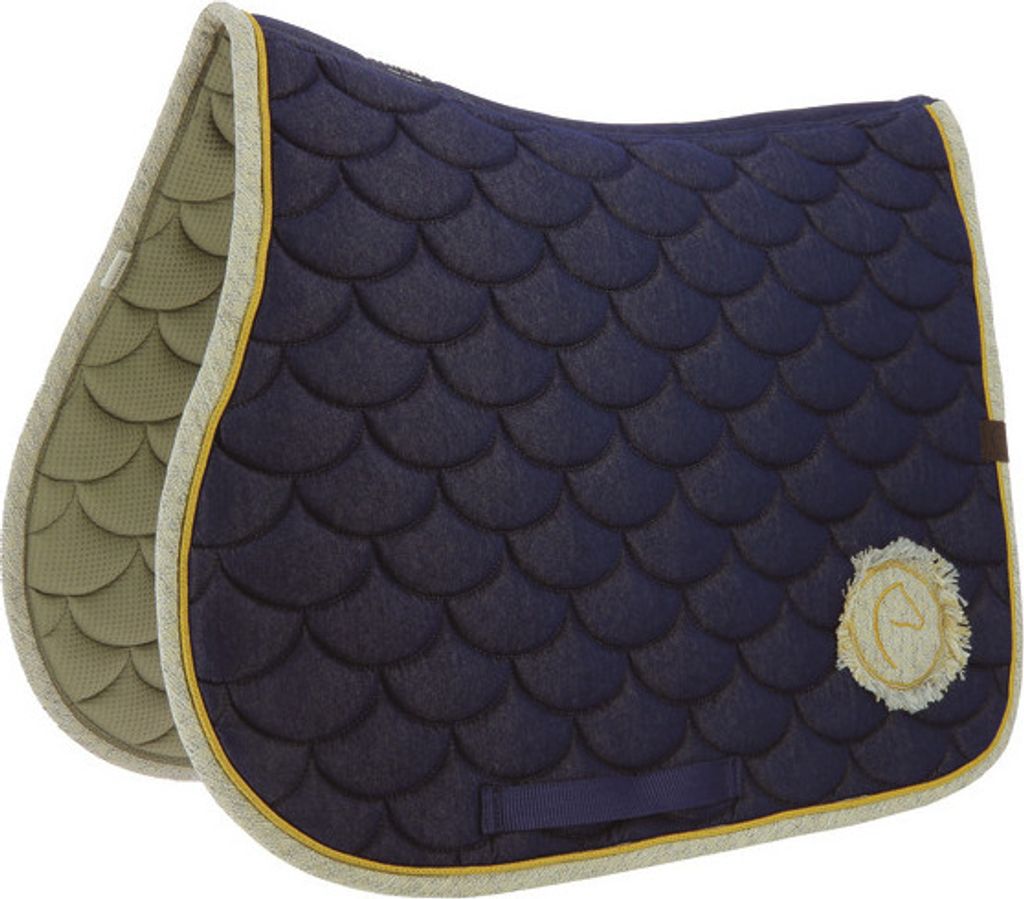 Equithème Schabracke Denim, Größe:Warmblut, Farbe:marineblau