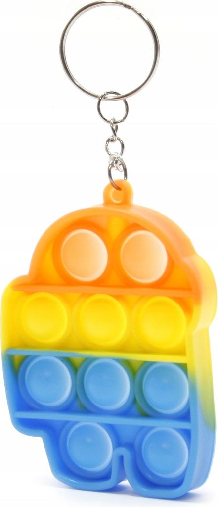 Simple Dimple Fidget Toy Schlüsselanhänger - Kompaktes Anti-Stress Spielzeug für Unterwegs