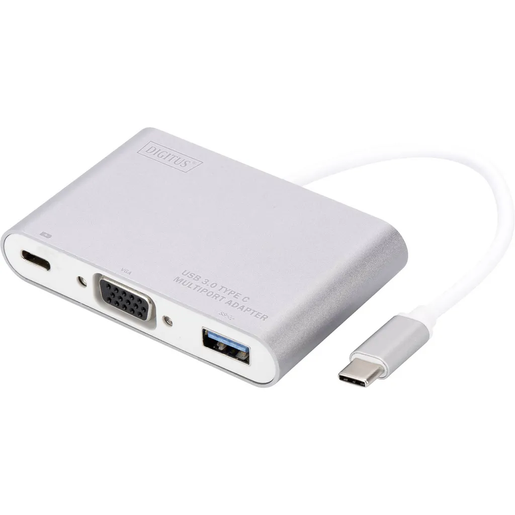 DIGITUS Adaptateur Multiport USB 3.0 vers VGA Blanc - Haute Résolution - 3