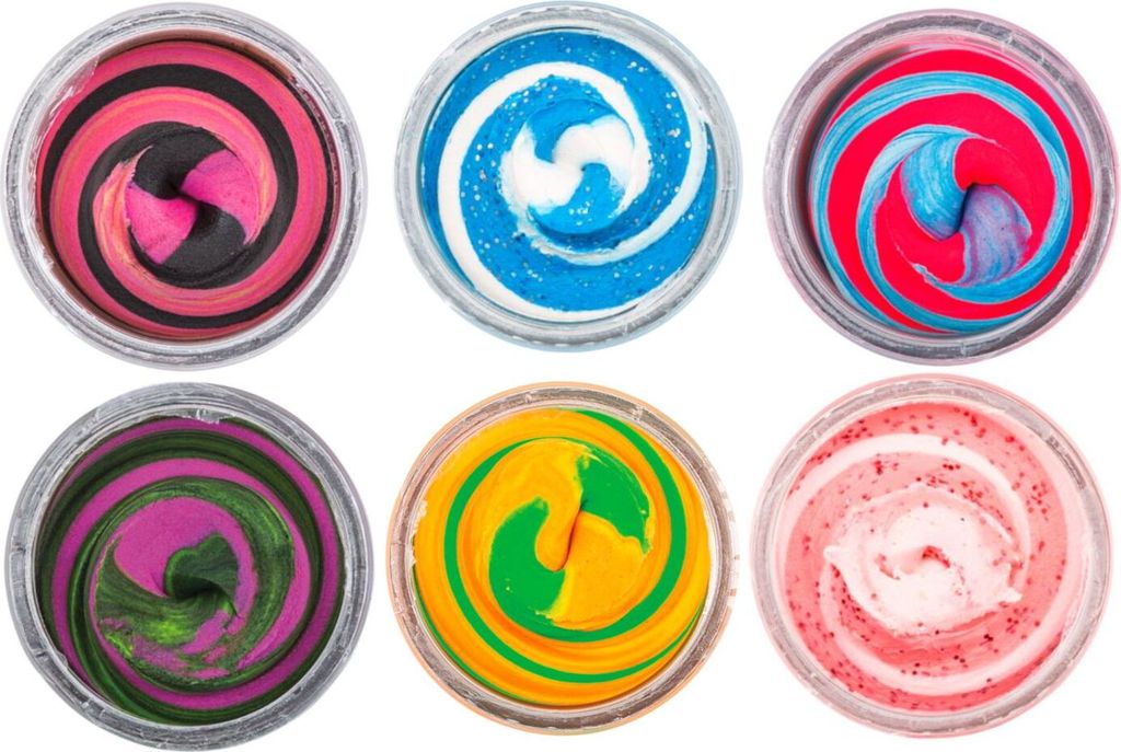 Berkley PowerBait Trout Dough Bait Swirls (Polar Bear)