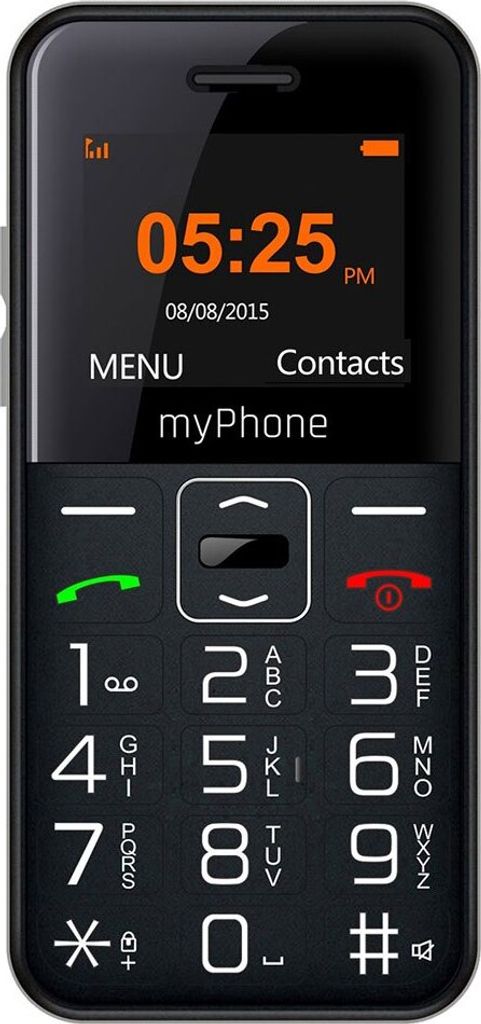 Telefón pre seniorov MYPHONE Halo Easy Black Obrázok produktu 