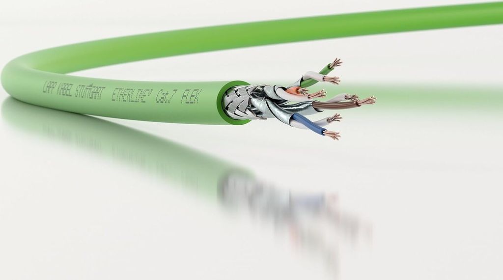 Lapp 10 Meter 2170934 ETHERLINE Cat.7 FLEX 4x2x26 AWG Ethernet IP 600 MHz I 7-drähtig I LABS-frei I LAN-Kabel feindrähtig I S/FTP Schirmung I Ver...