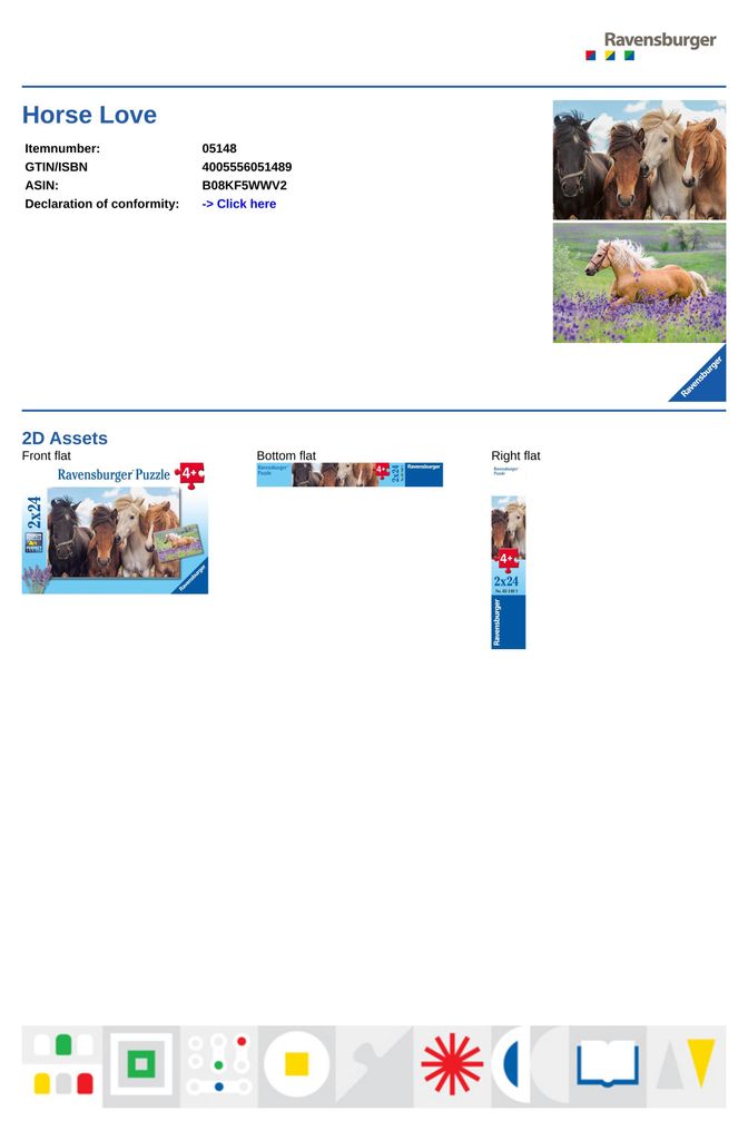 Pferdeliebe Ravensburger 05148 Produktbild 