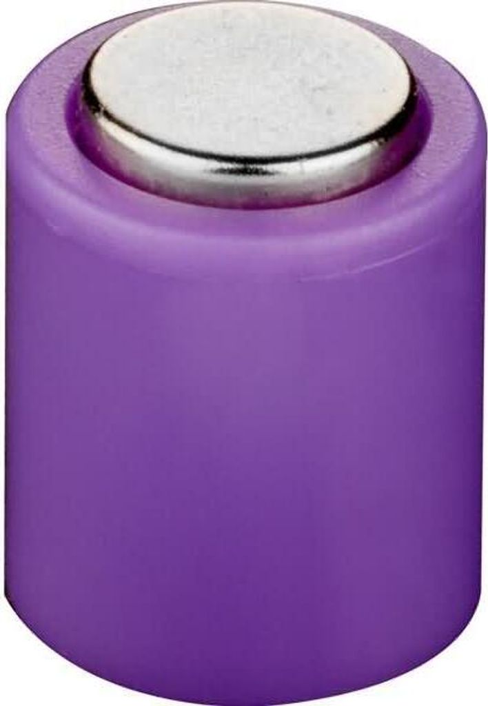 Magnet Power Zylinder 14x19mm VE=6 Stück violett