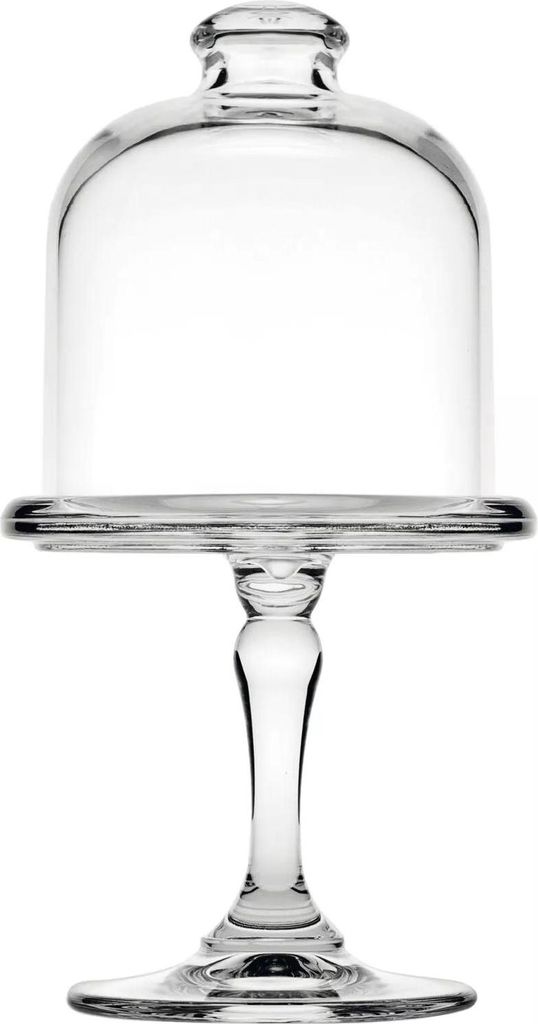 Mini Tortenplatte auf Fuß, mit Haube, Glas Produktbild 