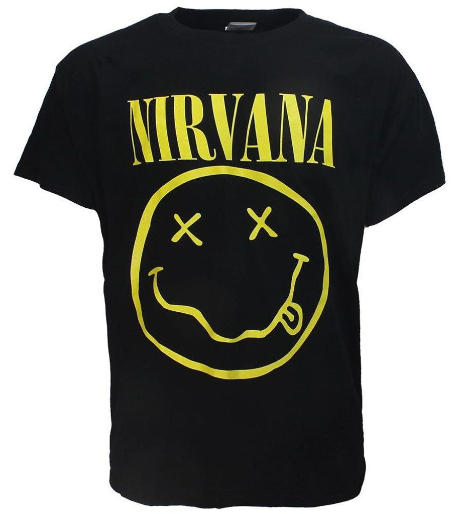 Nirvana Gelbes Smiley-T-Shirt - XXL
