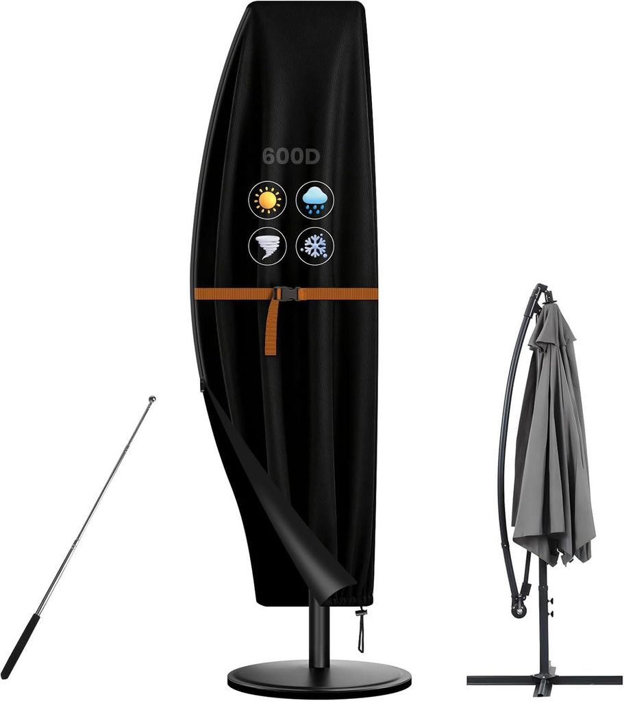 Pokrowiec na parasol 280 x 40 / 80 / 50 cm, 600D Zdjęcie produktu 
