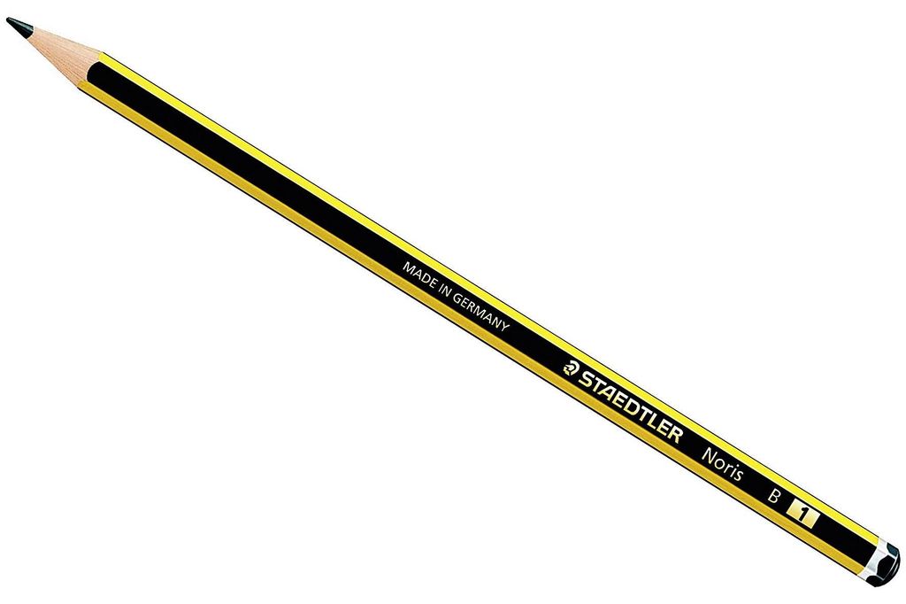 STAEDTLER 96091010 Noris Bleistift, Stärke: B, gelb-schwarz Immagine del prodotto 