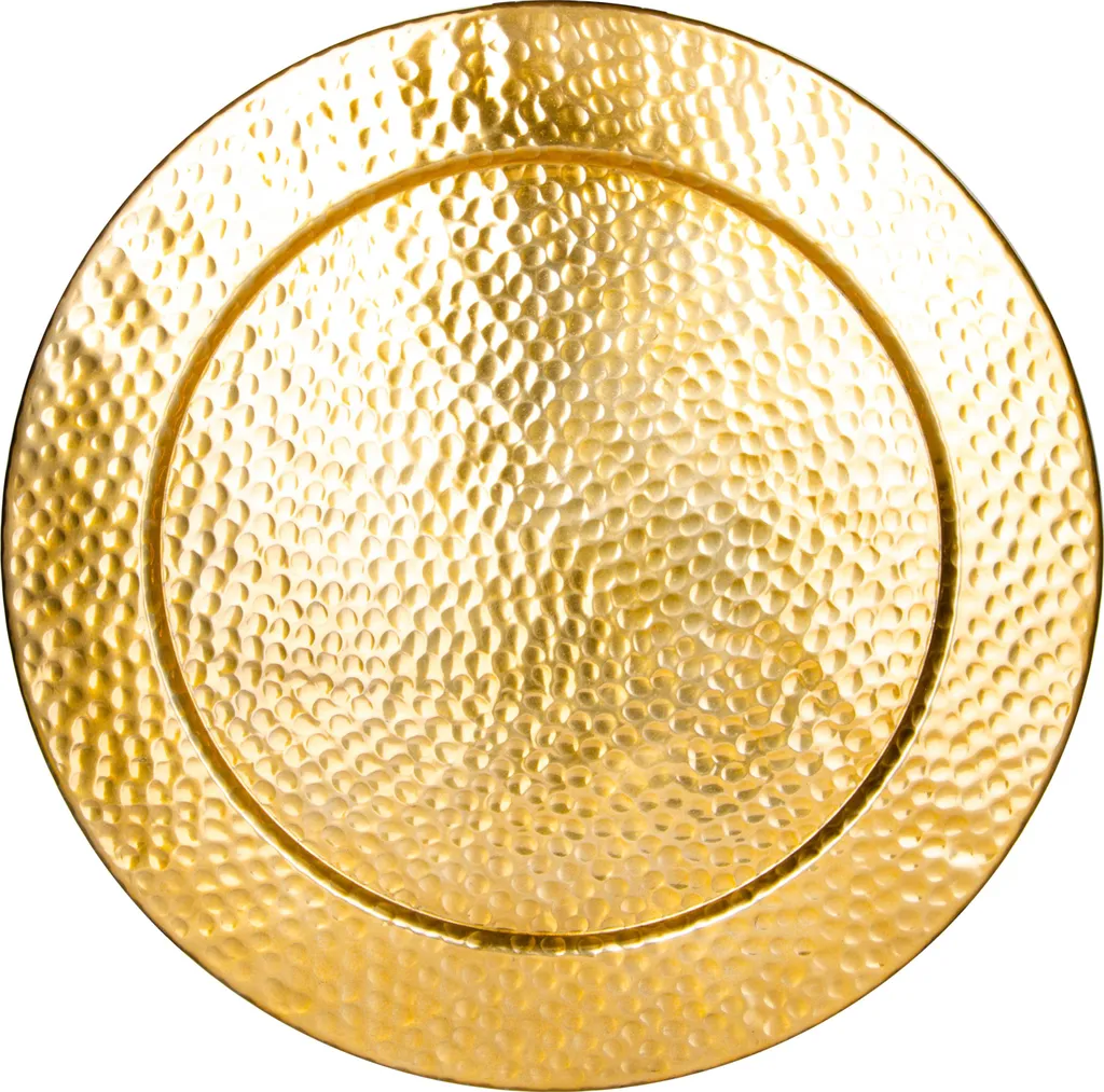Vassoio Design Oro Metallo 60 cm Nice Gold | Decorazione Murale Luxury