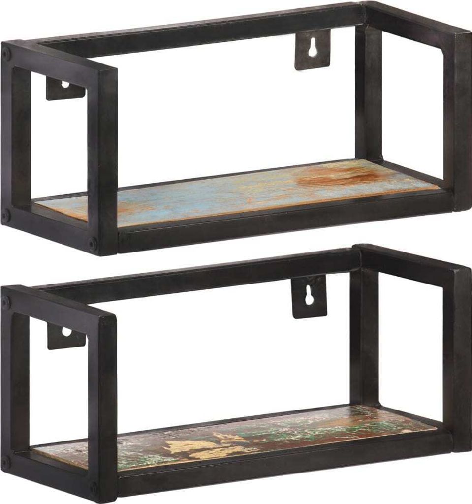 Wandregale 2 Stk. 40 cm Altholz Massiv