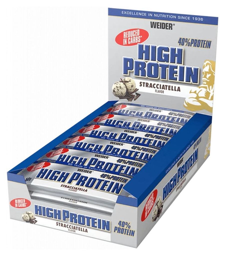 Weider 40% High Protein Low Carb Bar - 24 Riegel a 50g Produktbild 
